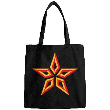 Discover Star Design (Five-Pointed / Yellow Red) Bags