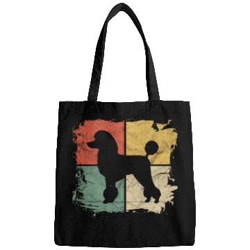 Discover Square Retro Poodle Owner Gift Bags
