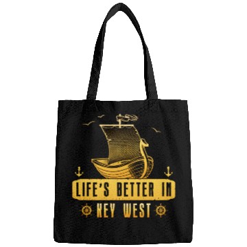 Discover Florida Sailing LIFE'S BETTER IN KEY-WEST Bags