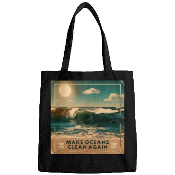 Discover Make Ocean Clean Again - Bold & Inspiring Design Bags