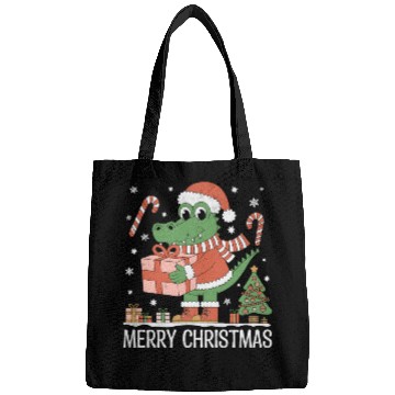 Discover Christmas Alligator - Cute Holiday Design Bags