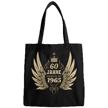 Discover 60 years unique since 1965 angel wings Bags