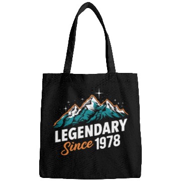 Discover Legendary Since 1978 Hiker Birthday Mountain Bags