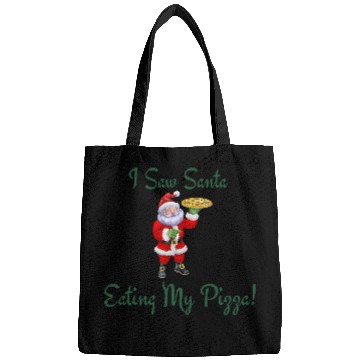 Discover Funny Christmas Pizza Design Bags