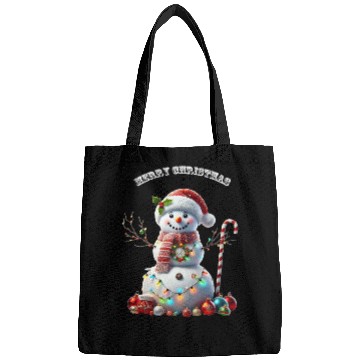 Discover Christmas Holiday Snowman with Decorations URM Bags