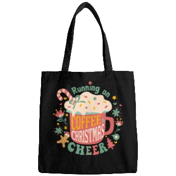 Discover Running on Coffee Christmas Bags