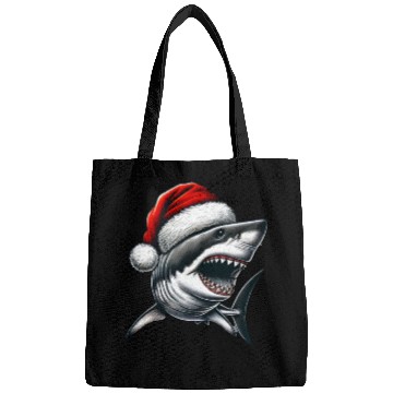 Discover Santa Shark Christmas Bags