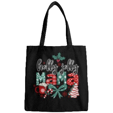 Discover Holly Jolly Mama Coquette Bow Christmas Bags