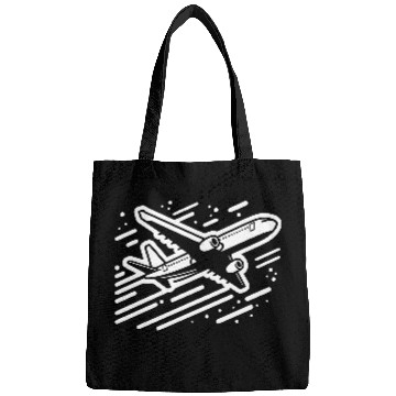 Discover Minimalistic Vector Passenger Aircraft path32 Bags