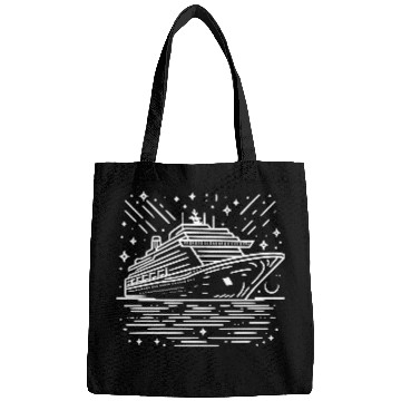 Discover Minimalistic Vector Cruise Ship path4 Bags