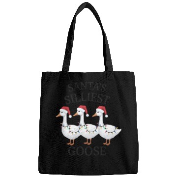 Discover Santa's Silliest Goose Christmas Bags