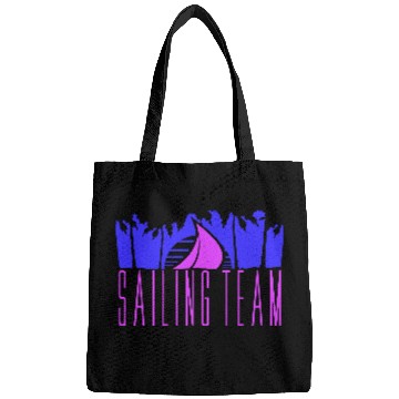 Discover Sailing Team Ship Sun Palm Trees Sunset Sunrise Bags