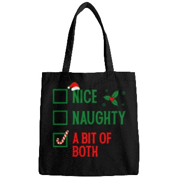 Discover Nice, Naughty, or Both Christmas Bags
