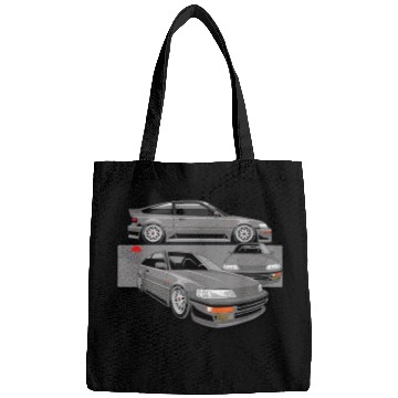 Discover 90s JDM CR Hatch Car Graphic Bags