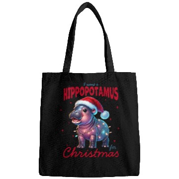 Discover Hippo Christmas, Merry Christmas Bags