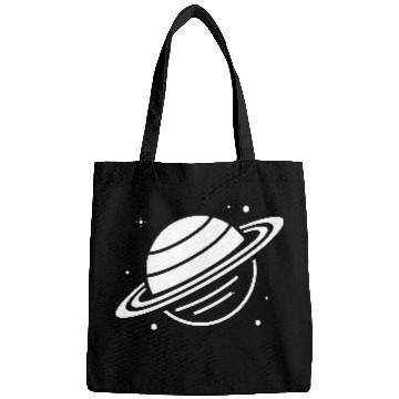 Discover Minimalistic Saturn Planet Space Vector path34 Bags