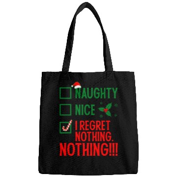 Discover Naughty, Nice, No Regrets Christmas Bags