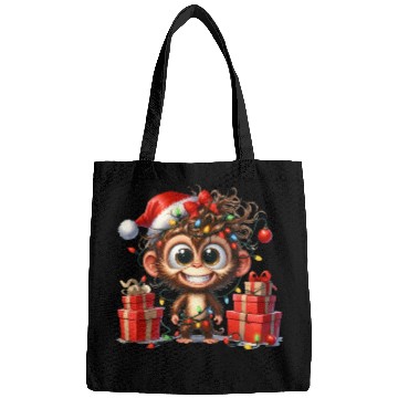 Discover Christmas Merry Christmas For Gift Monkey Bags
