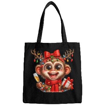 Discover Christmas Merry Christmas For Gift Monkey Bags