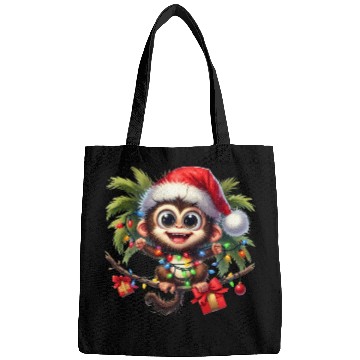 Discover Christmas Merry Christmas For Gift Monkey Bags