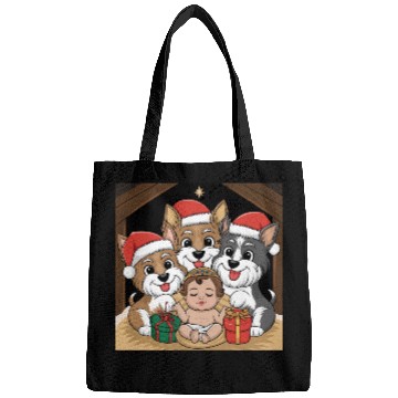 Discover Jesus was born yorkies adoring Bags