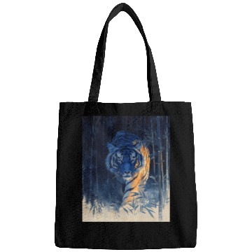 Discover Majestic Tiger in the Bamboo Forest Bags