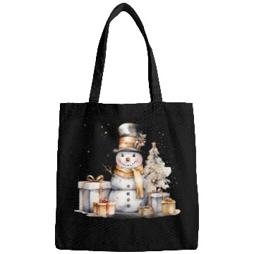 Discover Black Gold Snowman Bags