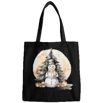 Discover Black Gold Snowman Bags