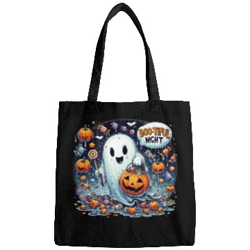 Discover Halloween Candy Ghost Design Bags