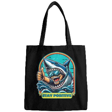Discover Stay Positive Shark Bags
