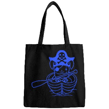 Discover Rabbit Pirate Paddle Bunny Buccaneer Rowboat Comic Bags