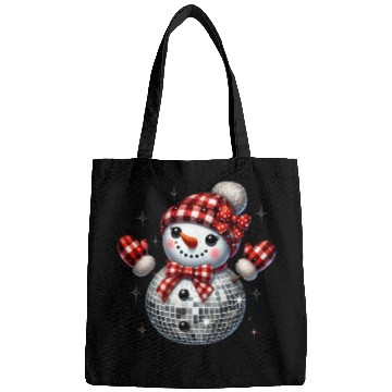 Discover Christmas Disco Snowman Bags