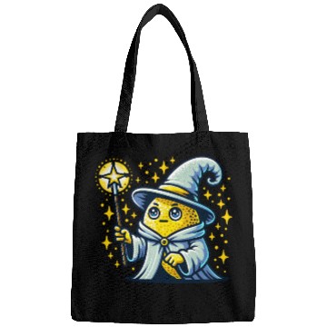 Discover Cute Wizard Lemon with Magic Wand Bags