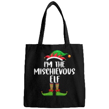 Discover I'm The Mischievous Elf Matching Family Christmas Bags