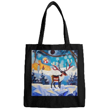 Discover Colourful winter forest Bags