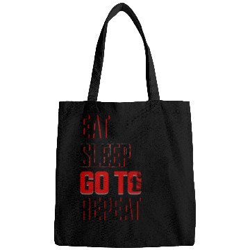 Discover eat sleep go to repeat Bags