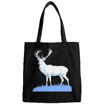Discover White Stag Deer Standing In Grass Bags