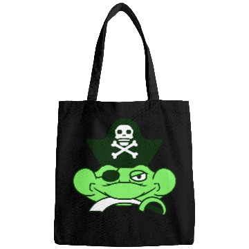 Discover Frog Captain Hat Toad Funny Cool Comic Cartoon Fun Bags