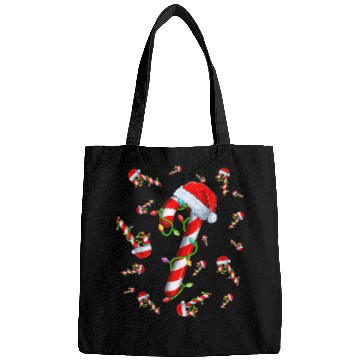 Discover Candy Cane Merry and Bright Red and White Candy Bags