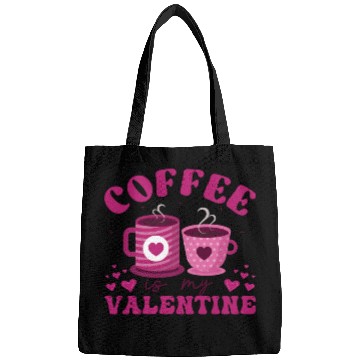 Discover Coffee is my valentine Bags
