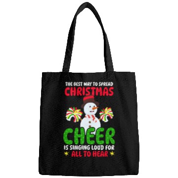 Discover Christmas Cheerleader Christmas Cheer Loud Hear Bags