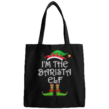 Discover I'm The Barista Elf Bags Matching Family