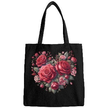 Discover Heart Roses, Valentine Retro Bags