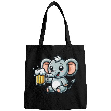 Discover Cute Elephant Drinking Beer Bags