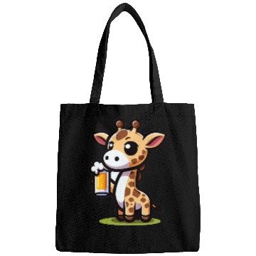 Discover Cute Giraffe Drinking Beer Bags