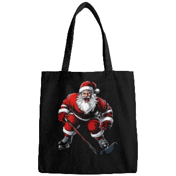 Discover Ice hockey player Santa Claus Bags
