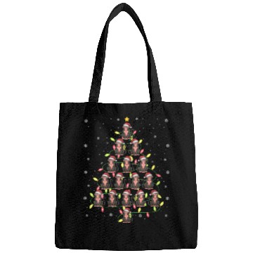 Discover Monkey Santa Christmas Tree Lights Ugly Sweater Bags