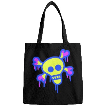 Discover Pirate Skull and Bones Skeleton Graffiti Drops Fun Bags