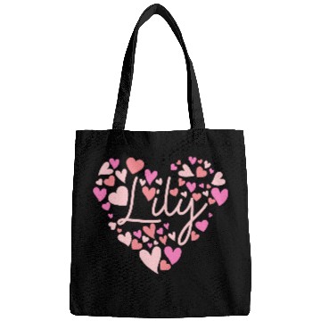 Discover I love Lily hearts in Green Bags