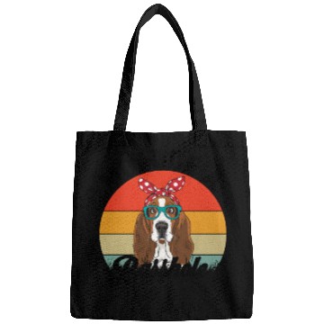 Discover Mom of a Basshole Funny Basset Hound Dog Mom Bags